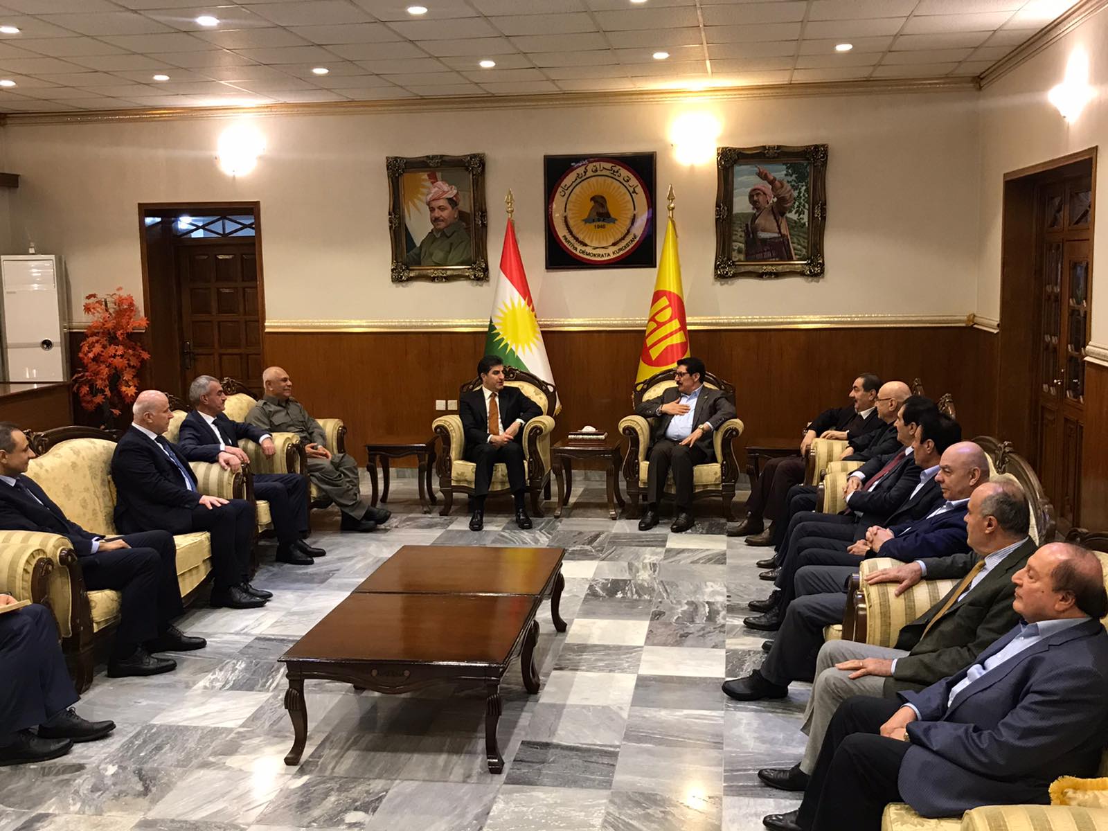 Bi wêne.. şanda serokatîya Herêmê seredana Mekteba Sîyasîya PDKyê kir